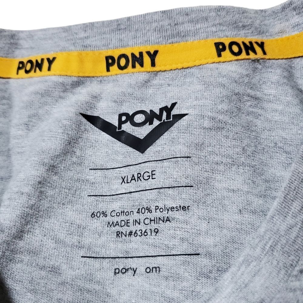 NEW PONY gray graphic logo Tee XL - Picture 6 of 6